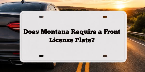 Does Montana Require a Front License Plate?