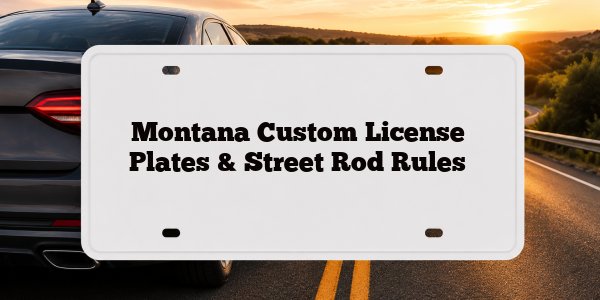 Montana Custom License Plates & Street Rod Rules