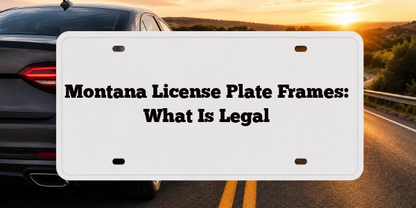 Montana License Plate Frames: What Is Legal