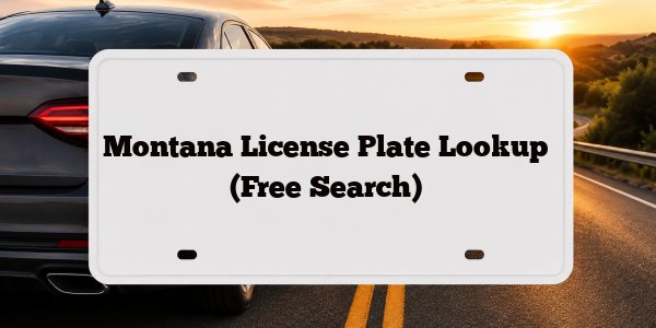 Montana License Plate Lookup (Free Search)