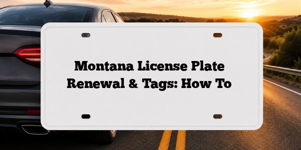Montana License Plate Renewal & Tags: How To