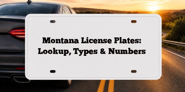 Montana License Plates: Lookup, Types & Numbers