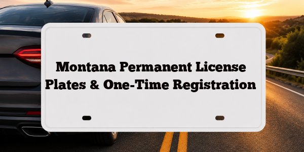 Montana Permanent License Plates & One-Time Registration