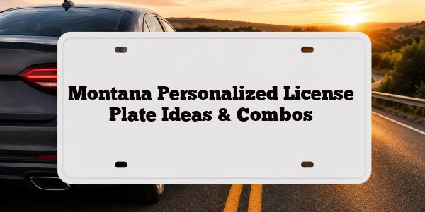 Montana Personalized License Plate Ideas & Combos
