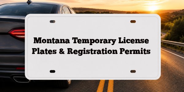 Montana Temporary License Plates & Registration Permits
