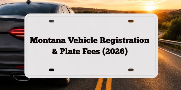 Montana Vehicle Registration & Plate Fees (2026)