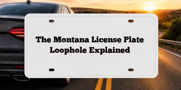 The Montana License Plate Loophole Explained